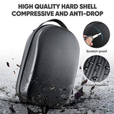Carrying Case For Meta Quest 3S/Quest 3/Quest 2 Vr Headset, Controller, Original Head Strap, Carbon Fiber Hard Shell Pouch With Lightweight Portable Protection For Travel Storage