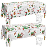4Pack Christmas Coloring Tablecloths, Rectangular Paper Xmas Table Covers, Giant Coloring Poster Santa Claus Snowman For Kids Winter Holiday New Year Merry Christmas Party Supplies, 54 X 108Inch