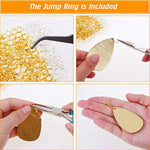 Hypoallergenic Earring Hooks, 600Pcs Earring Making Kit With Hypoallergenic Earring Hooks, Jump Rings And Clear Rubber Earring Backs For Diy Jewelry Making (Silver And Gold)