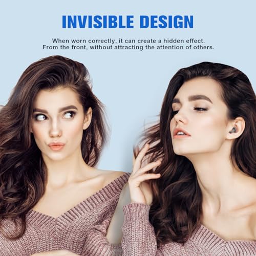 Invisible Earbuds Wireless Bluetooth, Discreet Smallest Hidden Tiny Bluetooth Mini Micro Earbuds for Work, Invisible Sleep Wireless Earphone