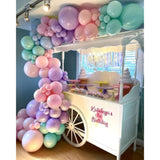 104pcs Pastel Balloon Garland Kit with Gold Balloons for Birthday & Party Decor