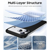 Magnetic Ultra Thin Frosted Designed For Iphone 17 Pro Max Frameless Case 6.9 Inch [Compatible With Magsafe] Slim Minimalist Lightweight Matte Hard Cover Protective Borderless Case-Black