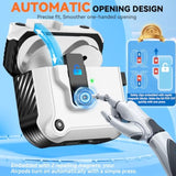 4-In-1 Case For Airpods 4 With Secure Lock, Auto-Open, Compatible With Apple Airpods 4 With/Without Active Noise Cancellation 2024 Cover With Cleaner & Keychain, Anti-Scratch Drop Protection