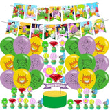 Battle-Dream Island Birthday Party Decorations, Room Decorations, Dream Island Merch Include Bffdi Party Balloons, Bf- Dream-Island Birthday Kids' Party Banner,Cake Topper And Cupcake Toppers