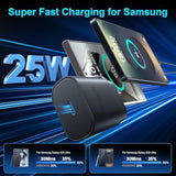 25W Super Fast USB C Charger for Samsung Galaxy S24/S23/S22 with 10FT Cable