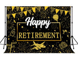 Retirement Backdrop, Farewell Photography Backgrounds, 7x5ft