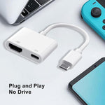 Usb C To Hdmi Adapter For 15/16, Usbc To Hdmi Adapter For To Tv, 100W Fast Charging & 4K@60Hz, Compatible With 15, 16, Macbook Pro, Ipad Pro