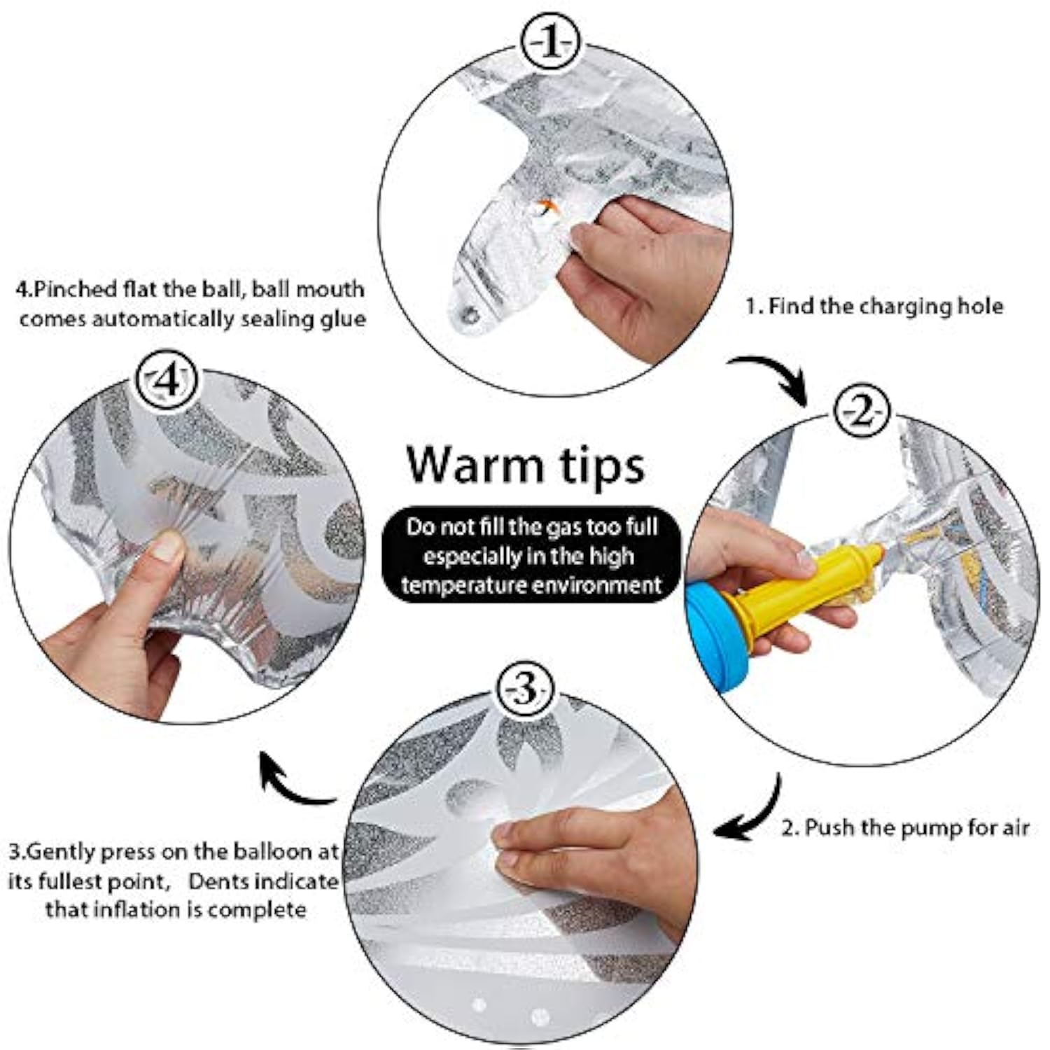 6 Pcs 42" Silver Butterfly Foil Balloons – Large Decorations for Birthday & Parties