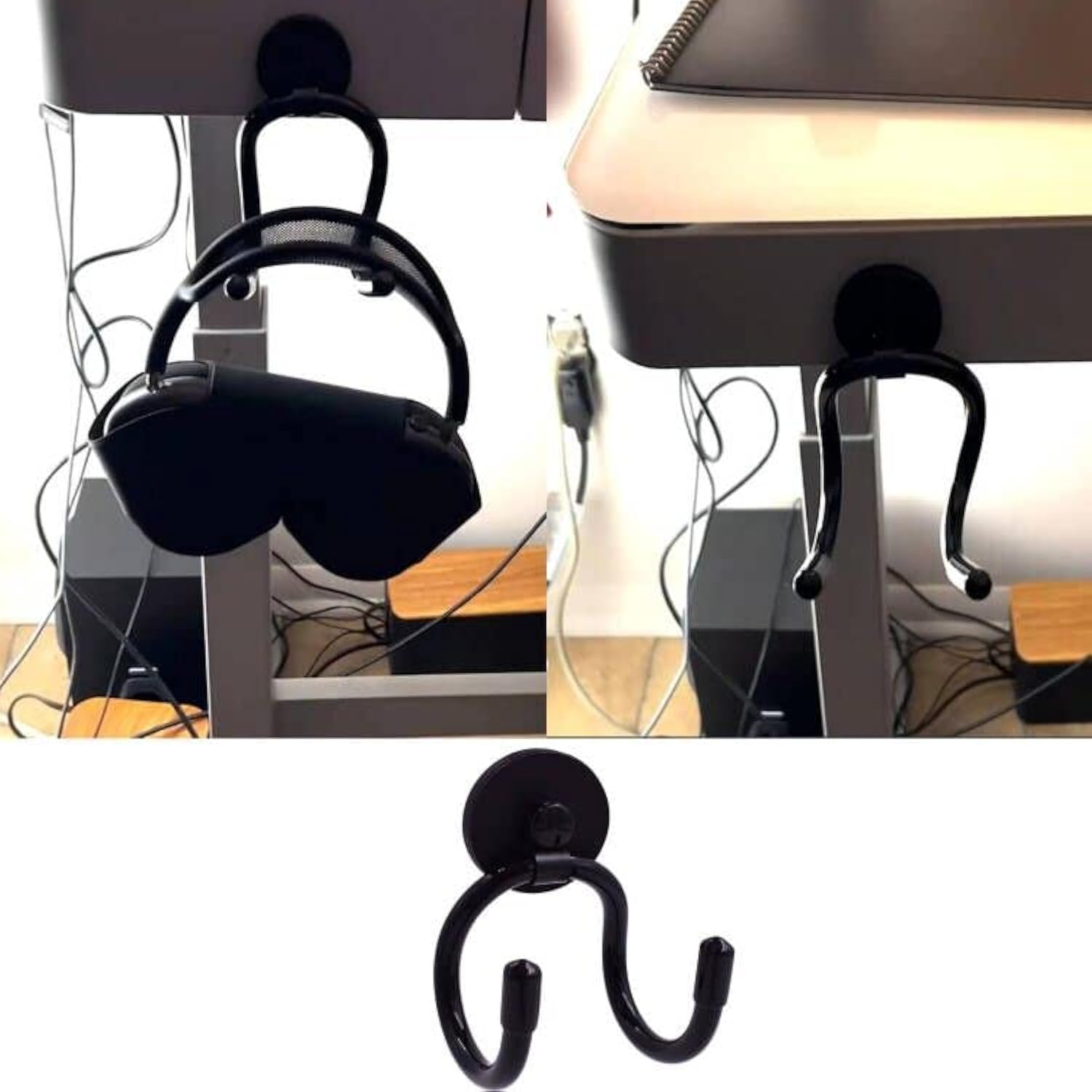 Magnetic Headset Holder Up To 1 Kg(2 Lbs), Adjustable Headphone Holder Headpho
