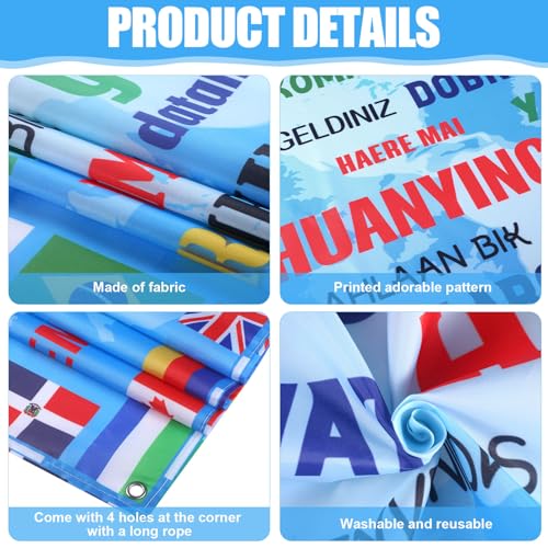 International Flag Backdrop International Welcome Banner