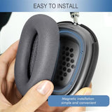 Upgraded Ear Cushions Replacement Earpads For Apple Airpods Max Headphones, Protein Leather Ear Pads Cover With Memory Foam And Magnet For Airpods Max (Space Gray)