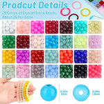 700 Pieces Glass Beads For Jewelry Making, 28 Colors 8Mm Crystal Beads For Bracelets And Diy Crafts
