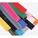 Zippers Colorful Resin Zippers Set #5 Plastic Zippers With Lifting Rin