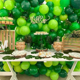 Green Balloons Different Shades Dark Emerald Hunter Forest Lime Metallic Green Latex Balloon Confetti Balloon For Patrick'S Day Jungle Safari Birthday Baby Shower Themed Graduation Party Decor