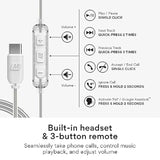 MEE audio USB Type C Headset Cable with Microphone and 3-Button Remote for MX