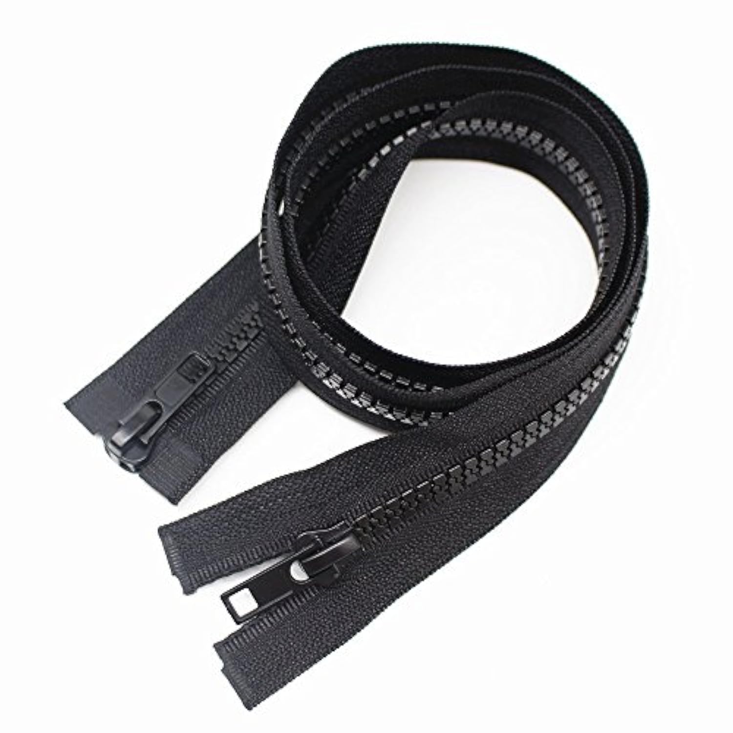 2Pcs #5 28 Inch Two Way Separating Jacket Zipper For Sewing Jacket Coa