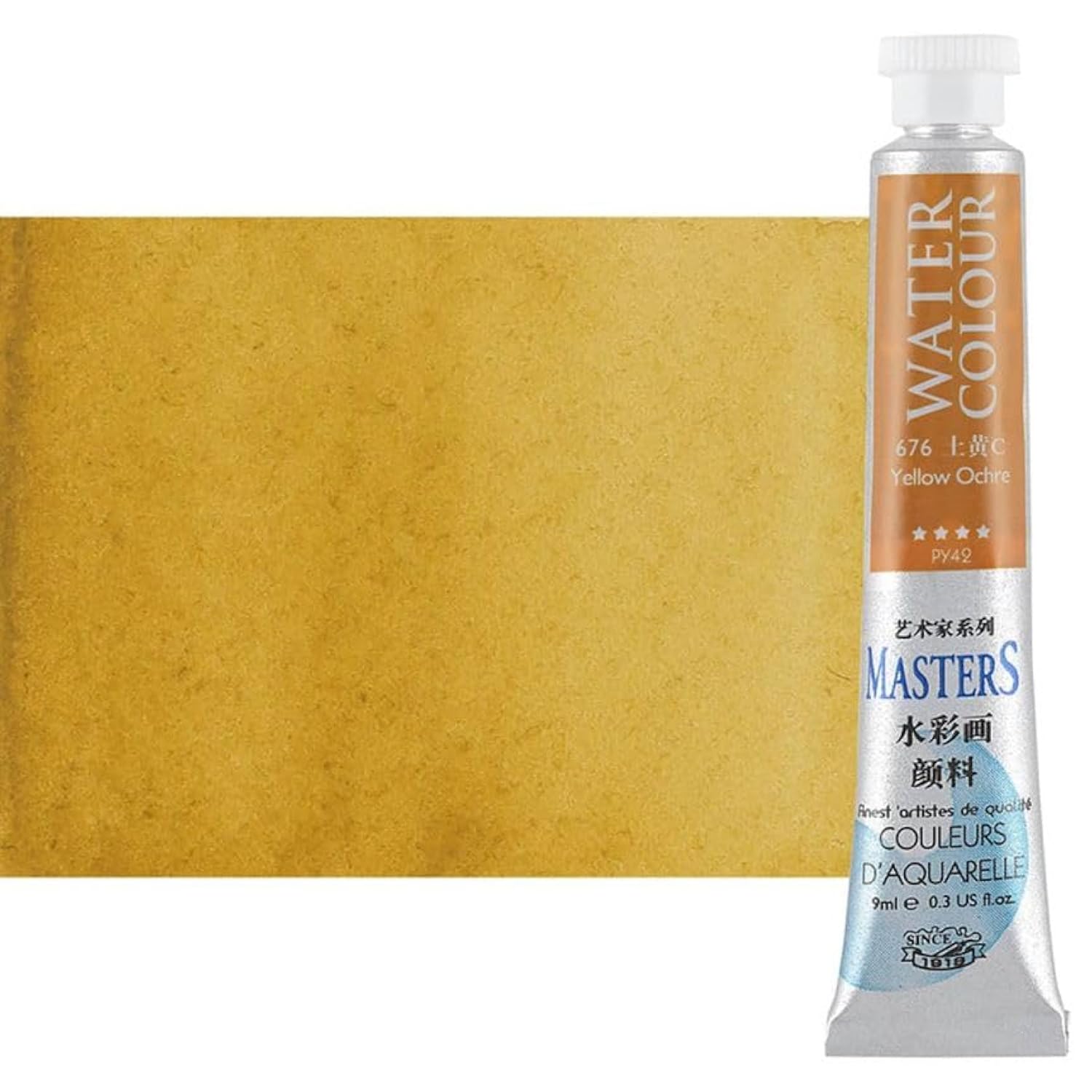 Watercolor Paint - Concentrated Color, Pure Pigments, High Lightfastness Ratings Craft Paint For Artists - Yellow Ochre (9Ml/0.3 Oz)