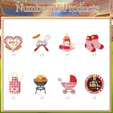 Bbq Baby Shower Decorations - 40Pcs Baby Q Baby Shower Decorations Cupcake Toppers Cupcake Picks Cake Decor Barbeque Picnic Themed Party Supplies Summer Gender Reveal Party Decor