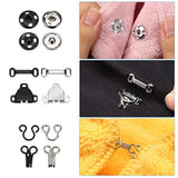 100 Pairs 3 Styles Skirt Sewing Hooks And Eyes, Sewing Snaps Kit Hook