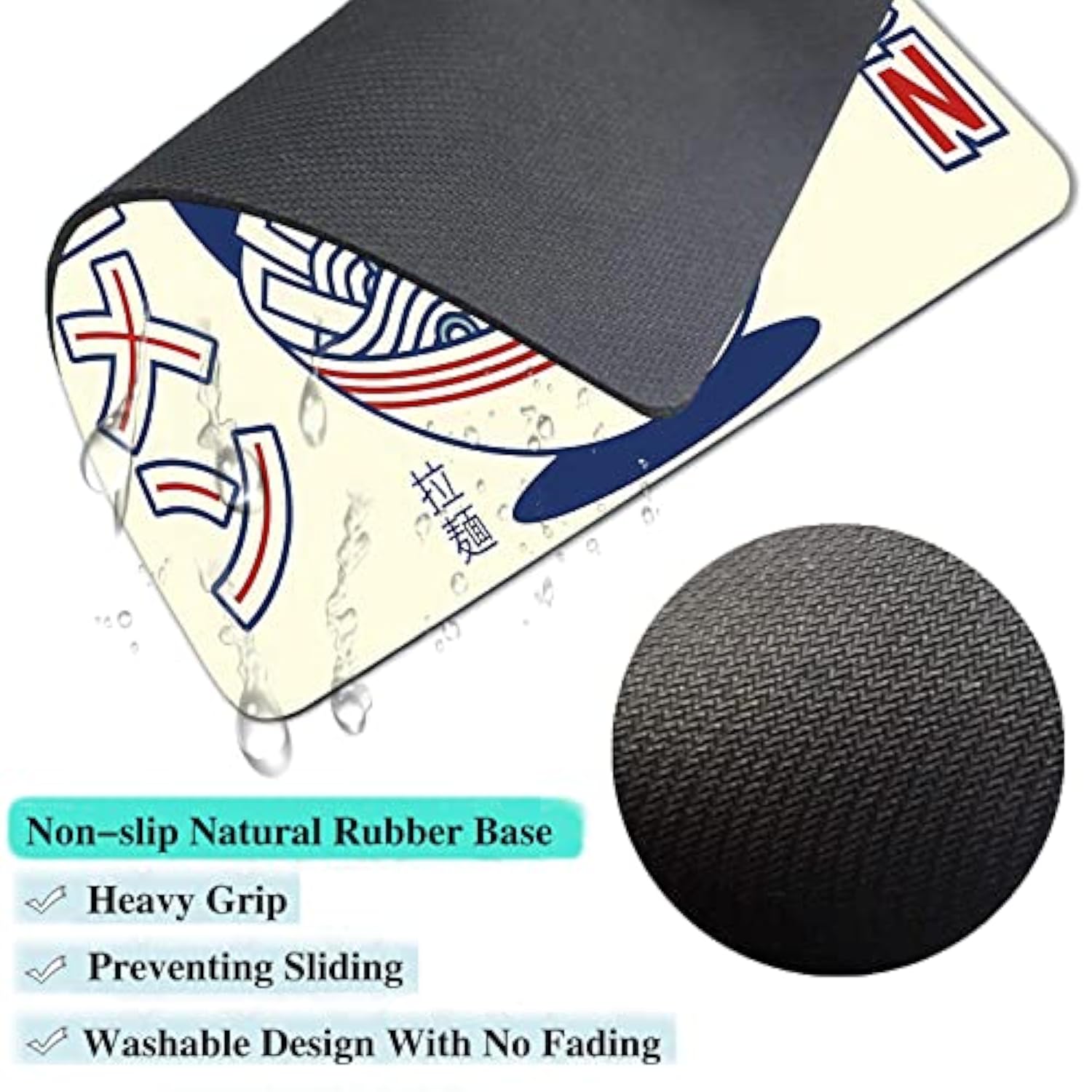 Mouse Pad, Japanese Food Mouse Pads For Wireless Mouse, Non-Slip Rubber Small Portable Ramen Culture Mousepad For Laptop & Pc & Mac