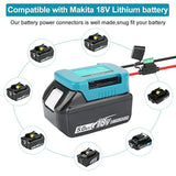 2 Pack Power Wheel Adapter With Fuse & Switch, Battery Adapter For Makita 18V Lithium Battery,Power Convertor For Dly Ride On Truck,Rc Toys,Robotics And Work Lights (Blue)