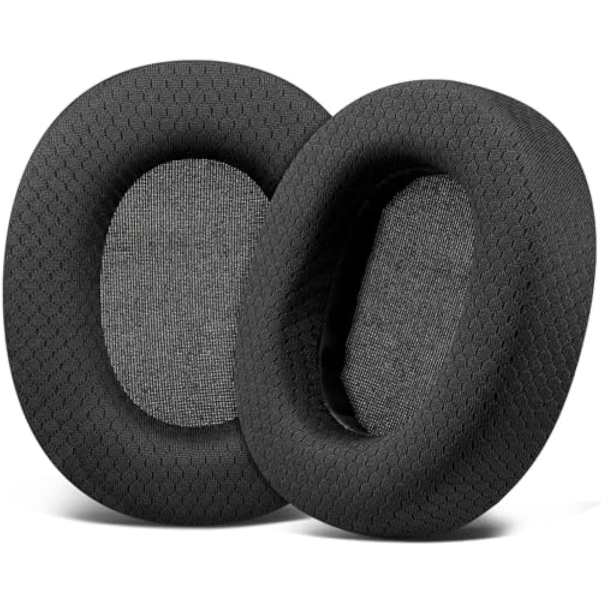 Mesh Fabric Replacement Earpads For Sony Mdr-7506 Mdr-V6 Mdr-V7 Mdr-Cd900St Monitor Headphones, Ear Pads Cushions With Softer High-Density Foam - Black