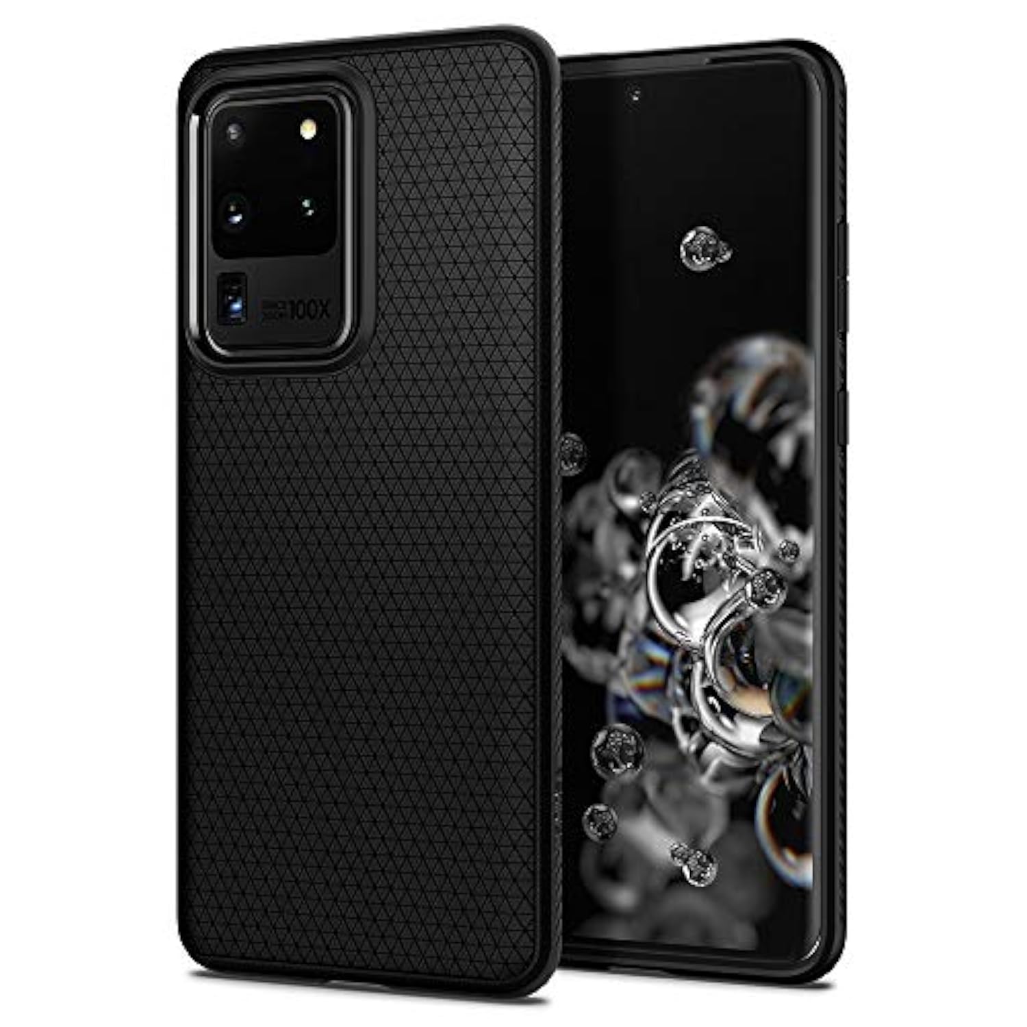 Spigen Liquid Air Armor Designed for Samsung Galaxy S20 Ultra Case/Galaxy S20 Ultra 5G Case (2020) - Matte Black