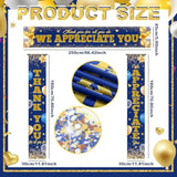 3 Pcs Customer Service Week Decorations Thank You Vet Tech Week Pastor Appreciation Party Banner Ma Pa Photo Backdrop We Appreciate You For Hard Work Party Supply(Classic)