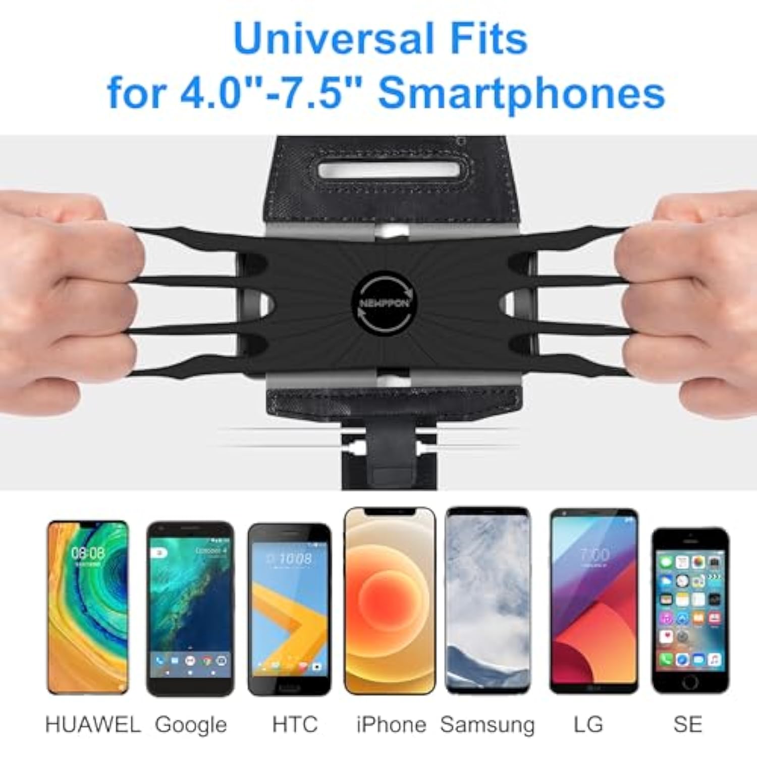 Cell Phone Running Armband - Detachable & 360° Rotatable Universal Cellphone Arm Band For Iphone 16 15 14 13 12 Pro Max Plus Samsung Galaxy Note S24 S23 For Workout Exercising Walking Jogging