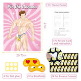 Bachelorette Party Games Pin The Banana On The Hunk Bridal Shower Games For 24 Guests