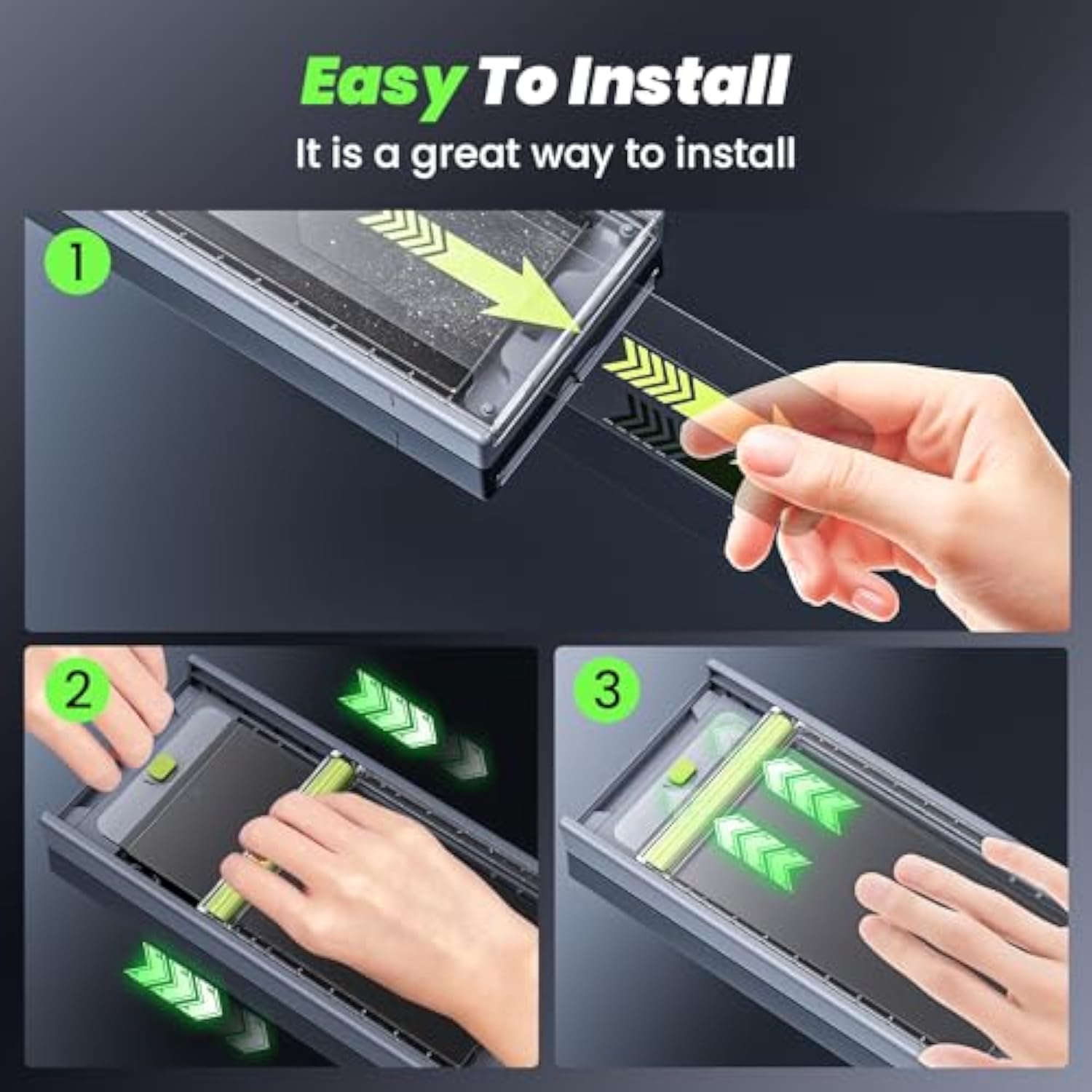 For Samsung Galaxy S24 Ultra Privacy Screen Protector Tempered Glass [24° Anti-Spy] [Zero Bubble] [Auto Dust-Remove] [Support Fingerprint Unlock] Anti Glare Hd 9H 6.8 Inch - 2 Pack