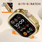 [2 Pack] Bumper Case For Apple Watch 49Mm, [No Screen Protector] Slim Soft Tpu Shockproof Case Cover Bumper Protector Accessories For Iwatch Ultra 3/Ultra 2/Ultra, 49Mm Gold+Gold