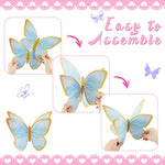 15 Pieces Butterfly Table Centerpiece Birthday Party Decorations Table Toppers Centerpieces Butterfly Theme Party Decor For Birthday Shower Supplies (Classic)