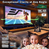 120" Fixed Frame Projector Screen 16:9, 4K/8K UHD CineWhite UHD-B, ISF Certified, UST/Short/Standard Compatible, SB120WH2