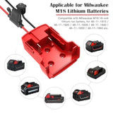 3 Packs Power Wheels Adapter For Milwaukee M18 Battery Adapter 18V Power Wheels Battery Conversion Kit With Switch, Fuse & Wire Terminals, 12Awg Wire, Power Connector For Diy Rc Car Toys And Robotics