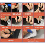 120Sets Leather Snaps And Fasteners Kit, 12.5Mm Bronze Snap Fasteners