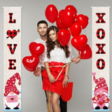 2 Pieces Valentine'S Day Hanging Banners Valentine Porch Sign Valentin