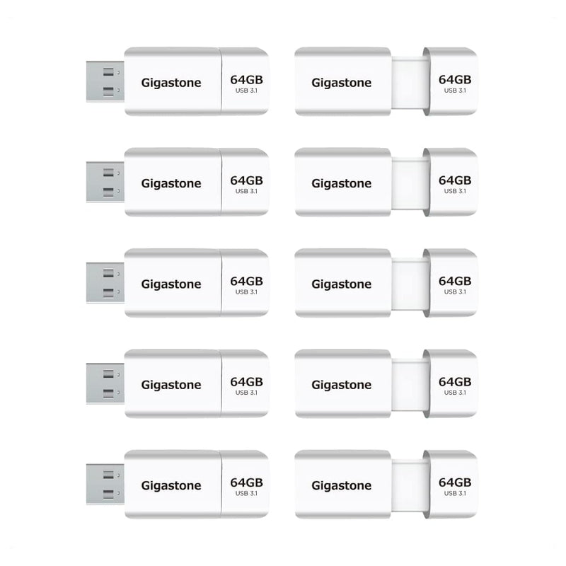 Z60 64Gb 10-Pack Usb 3.2 Gen1 Flash Drive, Ultra High Speed Pen Drive, Capless