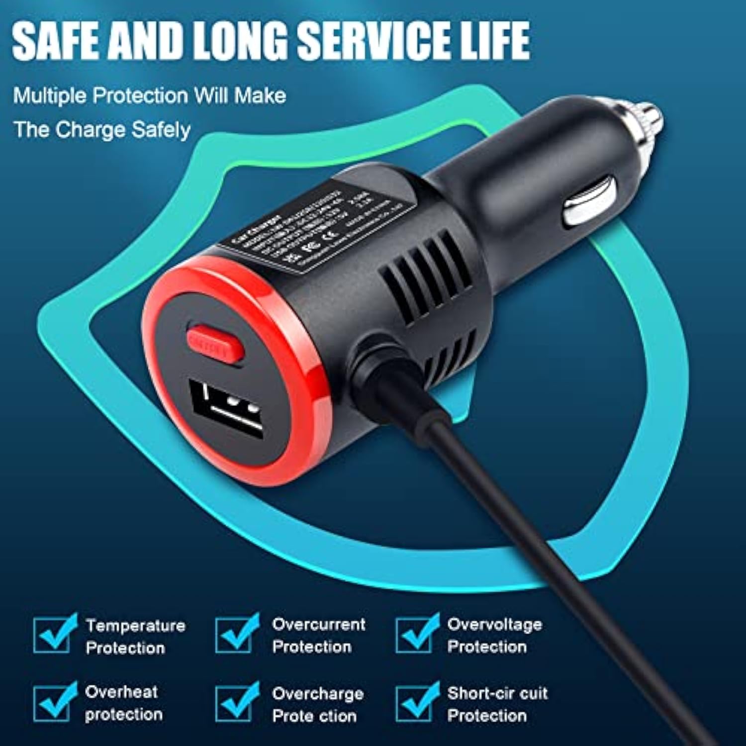 42W 12V 2.58A Surface Car Charger, Power Supply For Microsoft Surface Pro 3/Pr