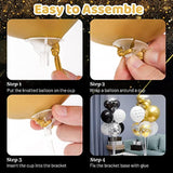 6 Sets Balloon Stand Kit, Balloon Sticks With Base Birthday Graduation Party Decorations Wedding