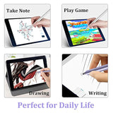 2-Pack Universal Stylus Pen for iPad, iPhone & Android with 4 Tips Purple/Silver
