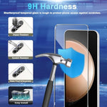 Screen Protector Compatible With Galaxy S23 Fe 5G, [4+4 Pack] Camera Lens Protectors, Fingerprint Unlock Support, Hd Tempered Glass, Touch Sensitive, Anti Scratch