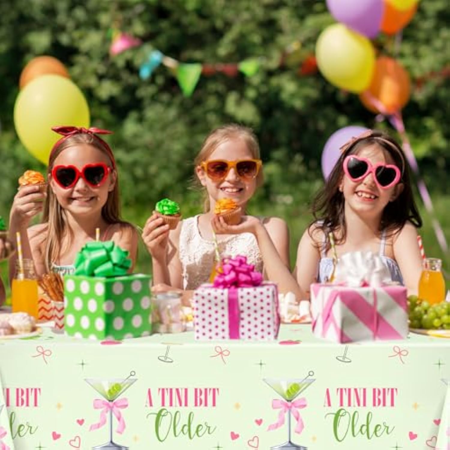 3 Pcs A Tini Bit Older Party Decorations Martini Tablecloths For Martini Birthday Bachelorette Bridal Shower Supplies 108 X 54 Inch