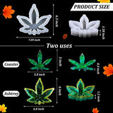 2 Pieces Maple Leaf Silicone Resin Mold, Large Leaf Tray Casting Mold For Diy Coasters, Soap Dish, Home Decoration, Thanksgiving Fall Decoration