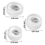 Set Of 3 Styles Tealight Candle Holder Mold, Irregular Silicone Candle Holder Resin Mold