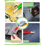Seam Rippers For Sewing – 2 Big And 2 Small Stitch Remover Tools, Thread Ripper, Embroidery Removal Tool, With Needle Threaders, Thimbles, Tape Measure, Tailors Awl And Thread Snips
