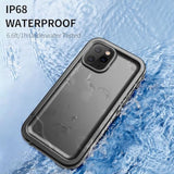 For Iphone 11 Pro Waterproof Case, Full Body Underwater/Rugged/Heavy Duty Shockproof/Dustproof Case With Built-In Screen Protector For Iphone 11 Pro 5.8 Inch (Black)