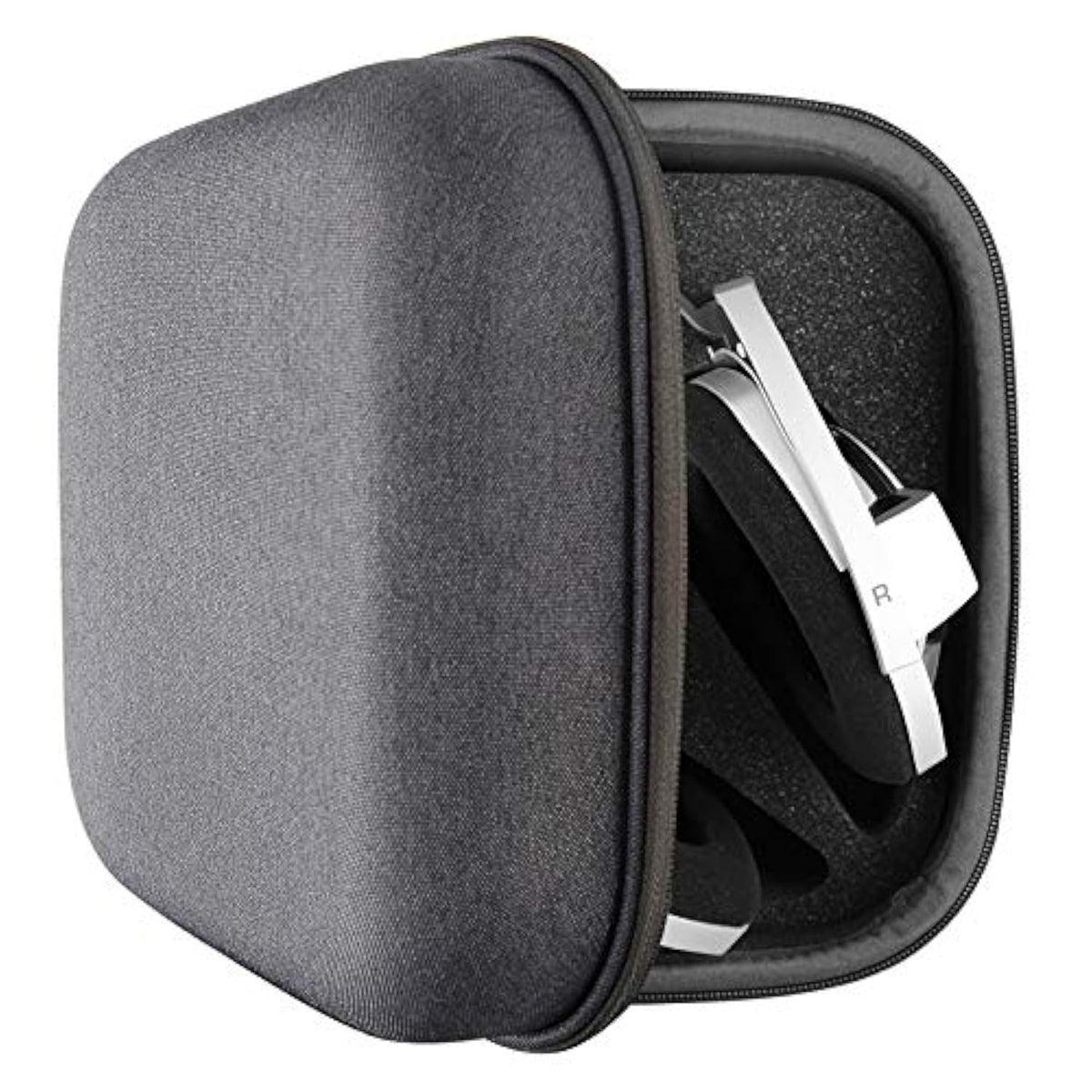 Geekria Shield Headphones Case Compatible with Sennheiser HD800S, HD800, HD820, HD700, HD660s2, HD650, PXC550 II, Replacement Hard Shell Travel Carrying Bag with Cable Storage (Dark Grey)