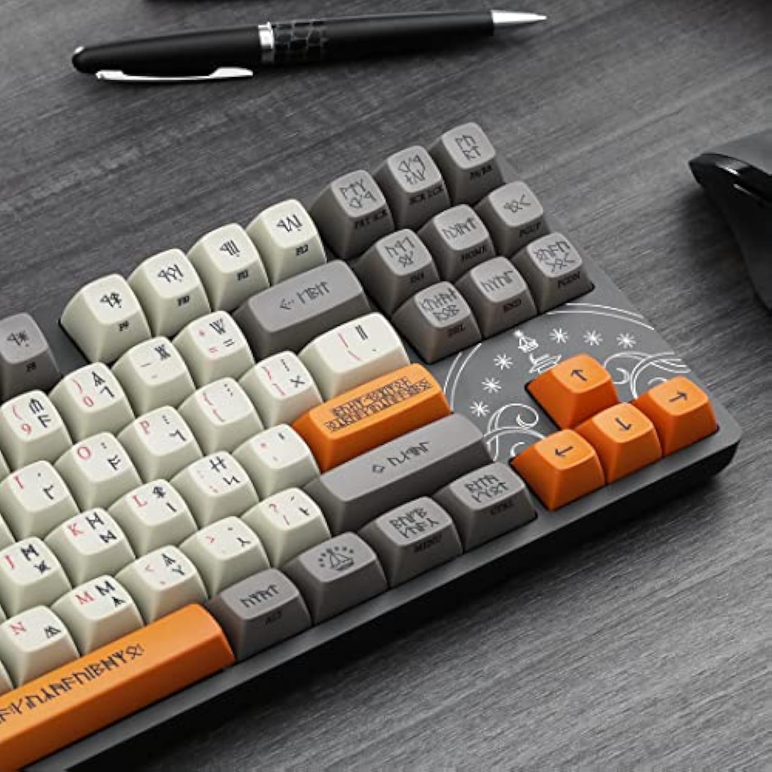 DROP + The Lord of The Rings Dwarvish Mechanical Keyboard, Holy Panda X Switch