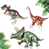 3-pc large 38" self-standing dinosaur balloons for kids’ dino-themed birthday décor